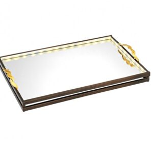 Δίσκος με Led & Καθρέπτη ΧΡΩΜΑ ΣΚΟΥΡΙΑ - DSN 1090