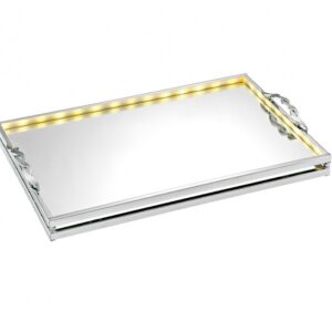 Δίσκος με Led & Καθρέπτη ΧΡΩΜΑ ΙΝΟΞ - DSN 1091